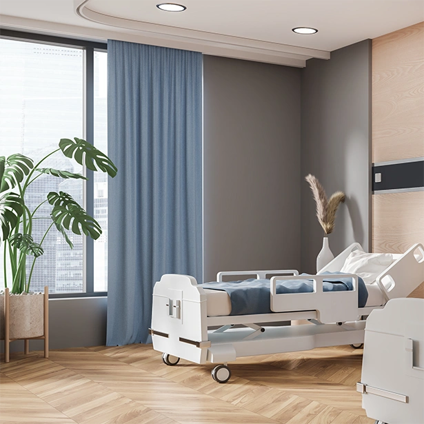 Medical Office interior design that illustrates Prestige window film on a hospital room window.