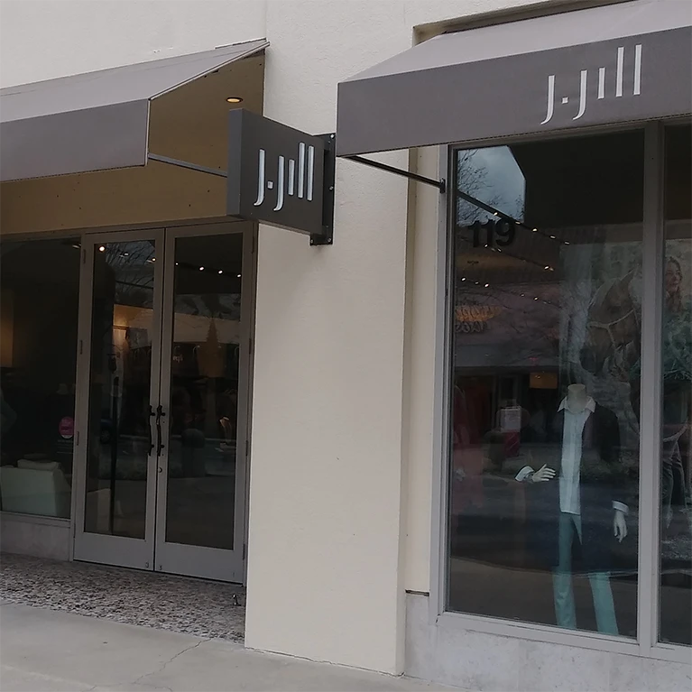 Advanced Window Tinting installed 3M Prestige Exterior film on J. Jill at St. Johns Town Center in Jacksonville.